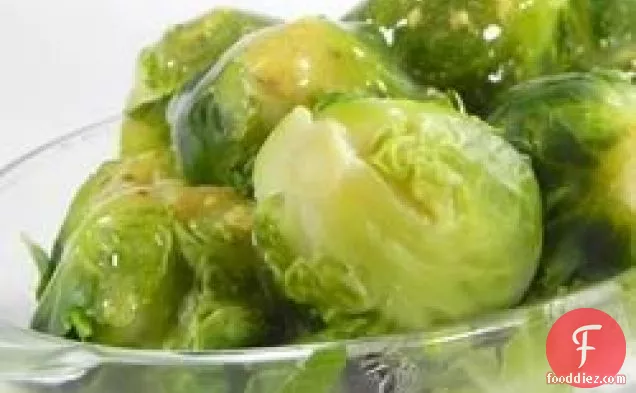 Brussels Sprouts in Mustard Sauce