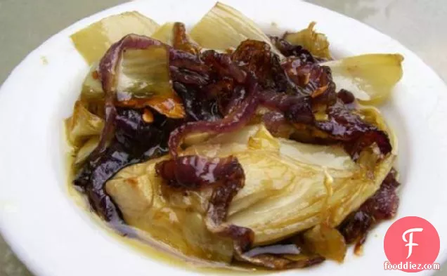 Honey & Chilli Onions With Marinated Artichokes