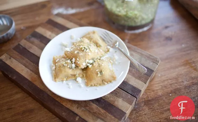 Brussel Sprout, Fig, And Feta Ravioli