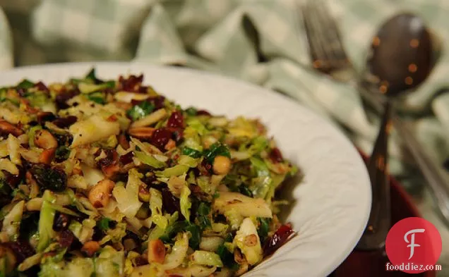 Warm Brussels Sprouts Slaw