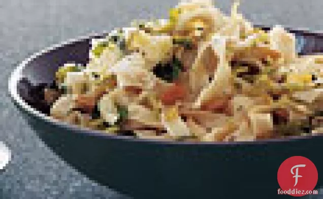 Fettuccine with Brussels Sprouts and Pine Nuts