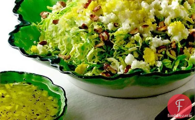 Shaved Brussels Sprouts Salad with Citrus Vinaigrette