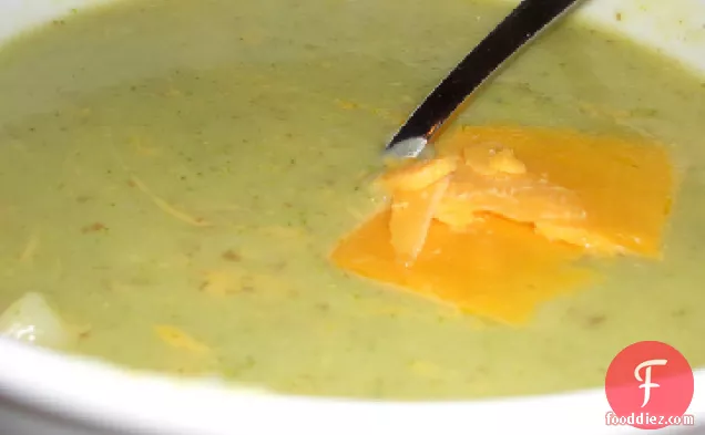 Potato Cheddar Soup With Broccoli and Cauliflower