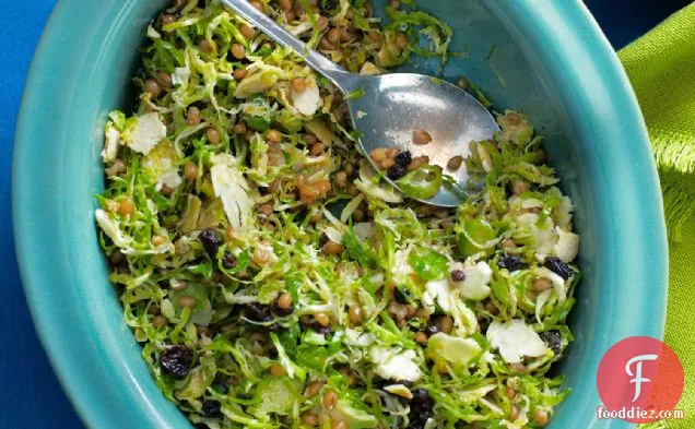 Brussels Sprouts and Wheat Berry Slaw with Smoked Paprika Dressing