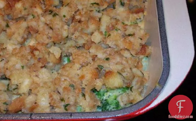 Cheesy Broccoli & Stuffing Casserole