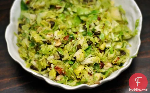 Hashed Sprouts With Hazelnuts And Fried Capers