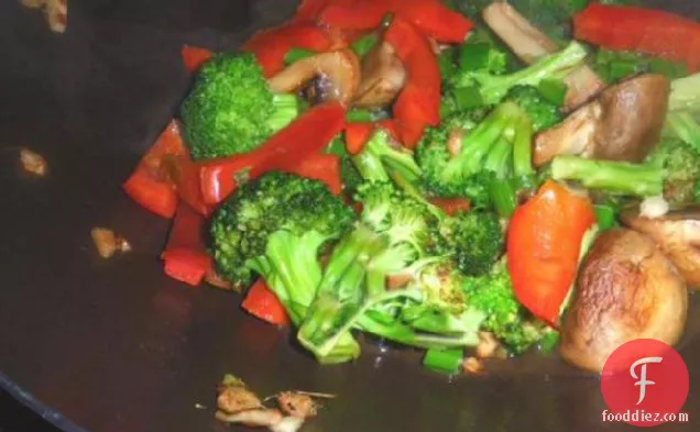 Broccoli 'n Red Peppers Stir Fried