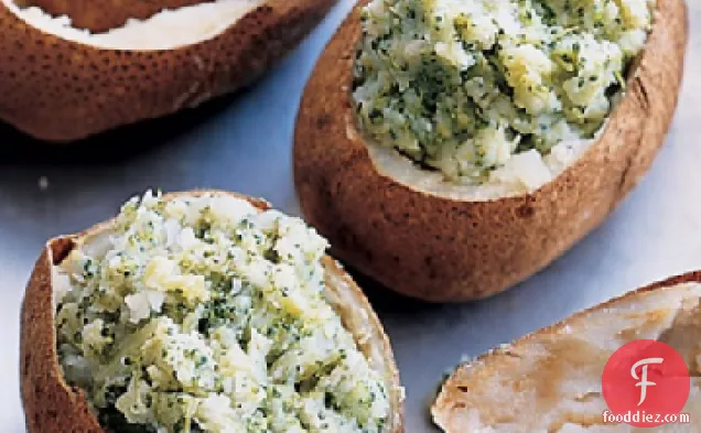 Twice-Baked Potatoes with Broccoli