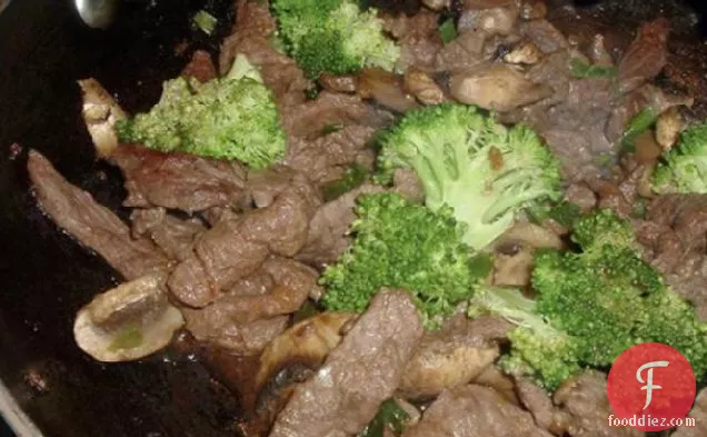 Stir fried Garlic Beef with Broccoli