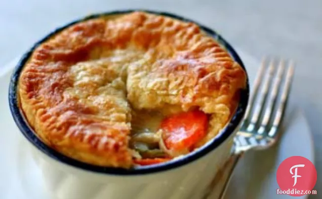 Homemade Chicken Pot Pie With Herbed Gravy