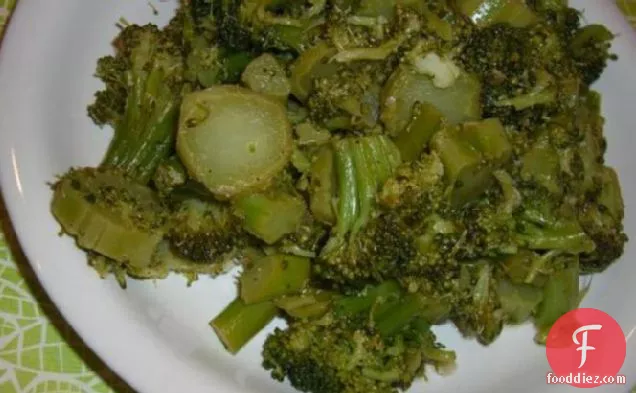 Steamed Broccoli Italian Style