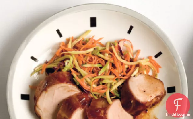 Hoisin Pork Tenderloin with Asian Carrot Salad