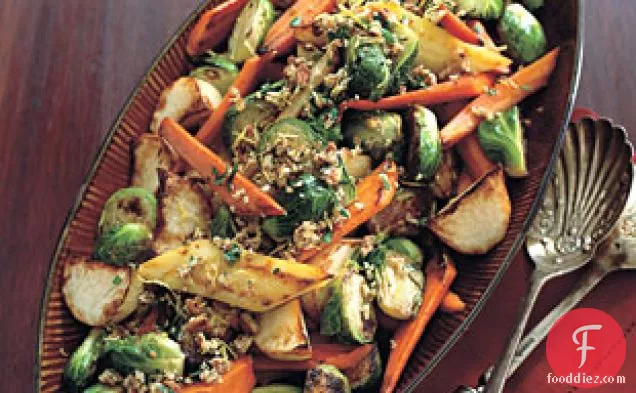 Roasted Vegetables With Pecan Gremolata