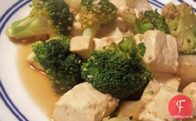 Sa Cha Tofu With Broccoli and Cauliflower