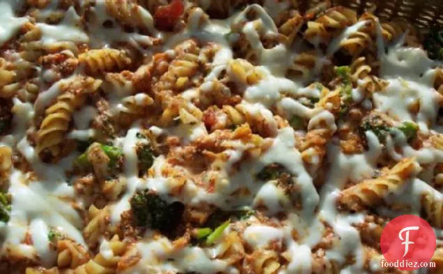 Baked Penne With Broccoli and Three Cheeses