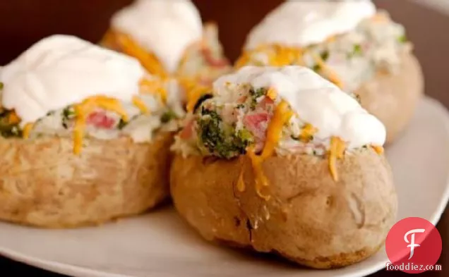 Ww Ham and Cheese Stuffed Potatoes-7 Points