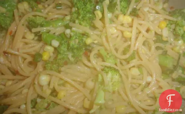 Hot Asian Noodles With Broccoli