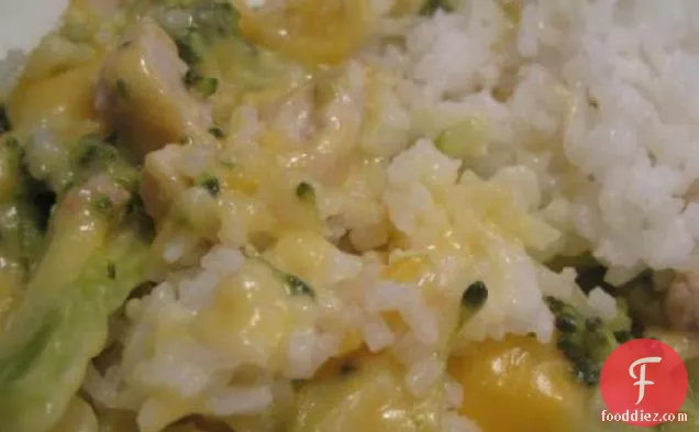 Chicken Broccoli Rice and Cheese Casserole