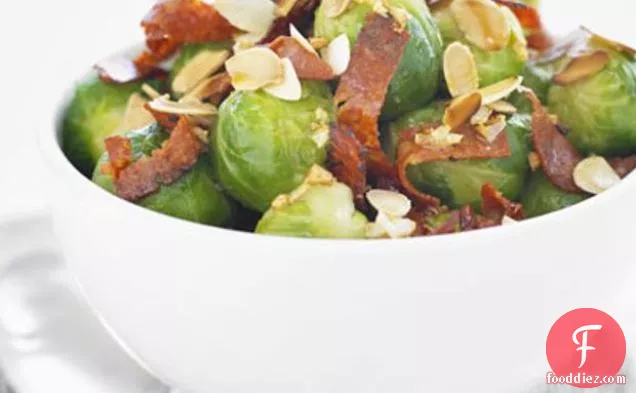 Sprouts With Chorizo & Almonds
