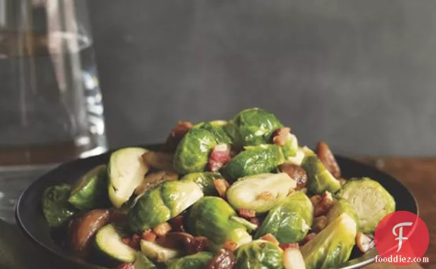 Brussels Sprouts And Chestnuts With Bacon