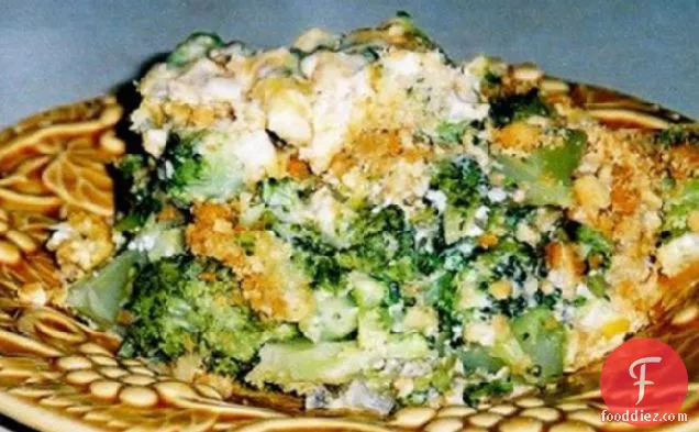 Broccoli Ritz Cracker Casserole