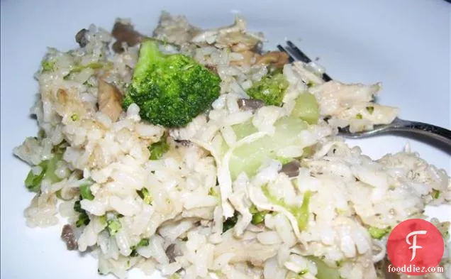 Chicken, Rice, and Broccoli Skillet