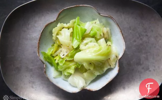Blanched Cabbage With Butter And Caraway