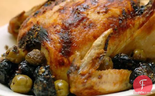 Roasted Chicken With Olives and Prunes (Chicken Marbella)