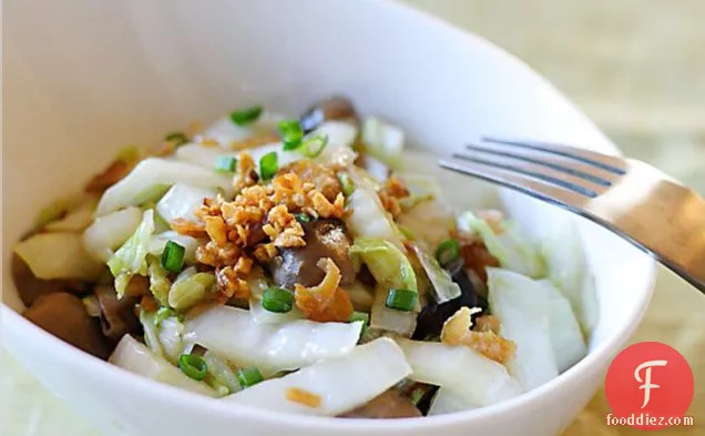 Napa Cabbage With Dried Shrimp (and Straw Mushrooms)