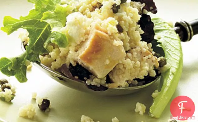 Feta-Chicken Couscous Salad with Basil
