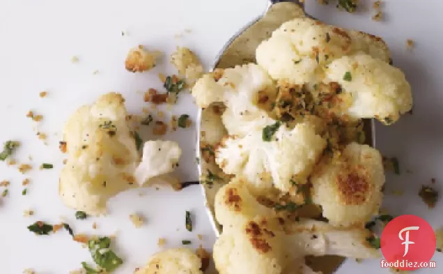 Roasted Cauliflower with Herbed Breadcrumbs