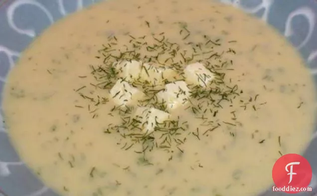 Creamy Cauliflower Soup With Feta