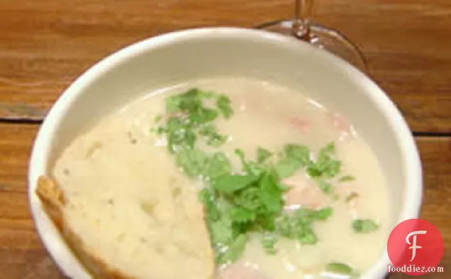 Southwestern Cauliflower and Ham Soup