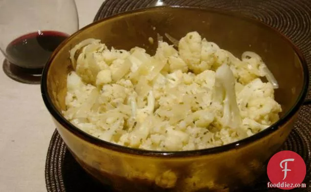 Cauliflower in Cheese Sauce