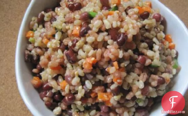 Adzuki Bean, Brown Rice Barley Salad