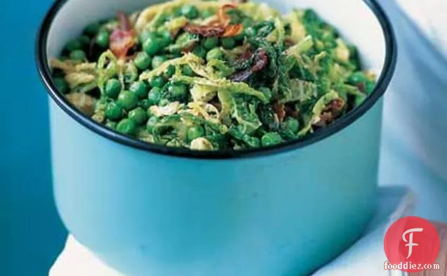 Peas & Spring Cabbage With Pancetta