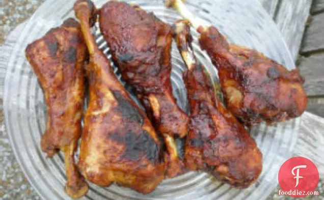 Oven-Barbecued Turkey Drumsticks