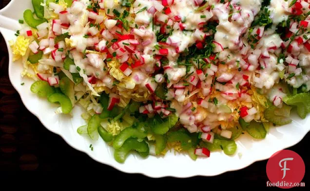 Napa Cabbage Salad With Buttermilk Dressing
