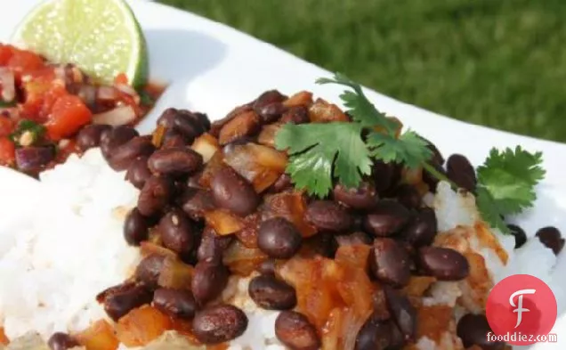 Cuban Black Beans and Rice (Quick)