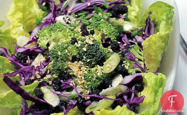 Broccoli, Red Cabbage And Lettuce