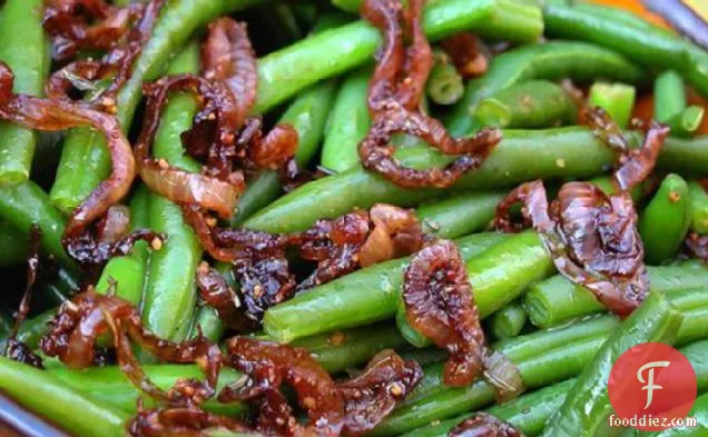 Green Beans With Caramelized-Shallot Butter