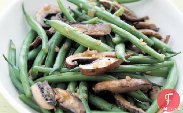 Green Beans and Portobello Mushrooms