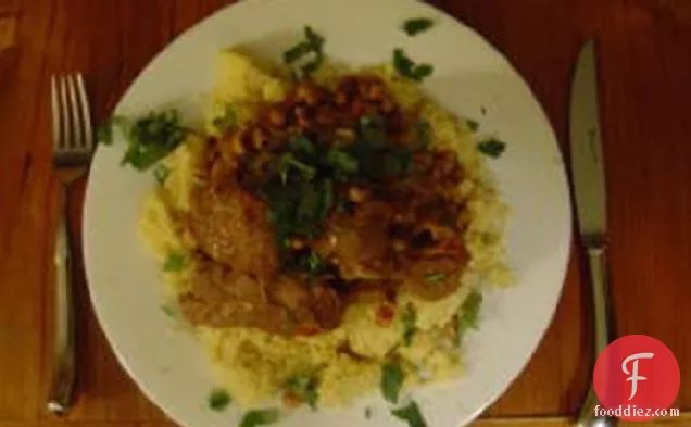 सफेद बीन्स के साथ अल्जीरियाई स्टू-बारबोचा