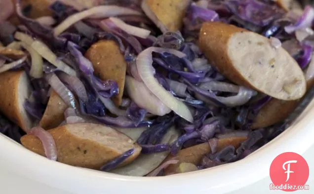 Turkey Sausages With Cabbage And Fennel