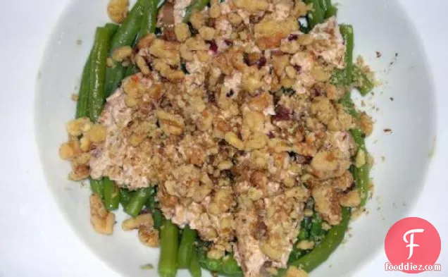 Marinated Goat Cheese and Walnuts Meets Green Beans