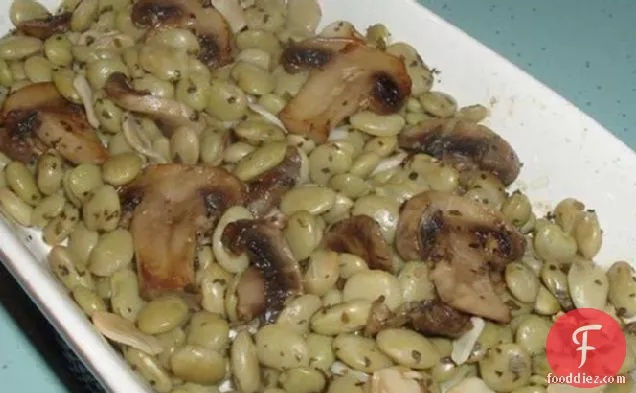 Lima Beans and Mushrooms
