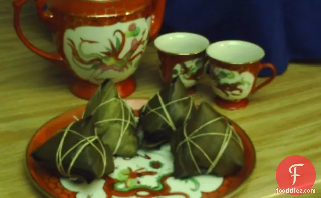 Sticky Rice Wrapped in Bamboo Leaves (Joong or Zhongzi)
