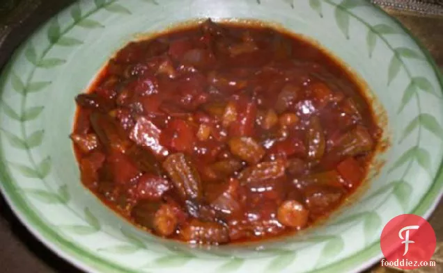 Spicy Okra Stir Fry(Middle Eastern Style)