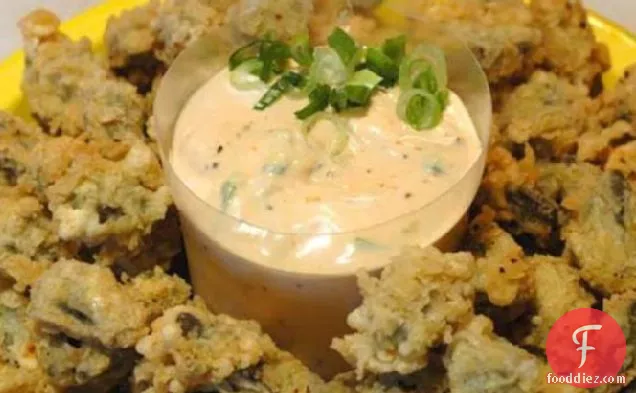 Fried Okra Cajun Style With Remoulade Sauce