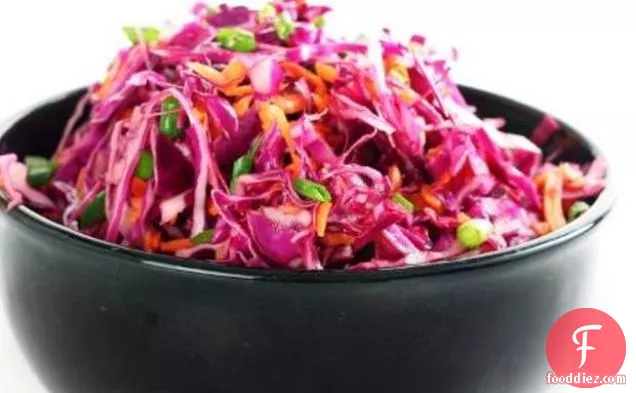 Crunchy Red Cabbage Slaw